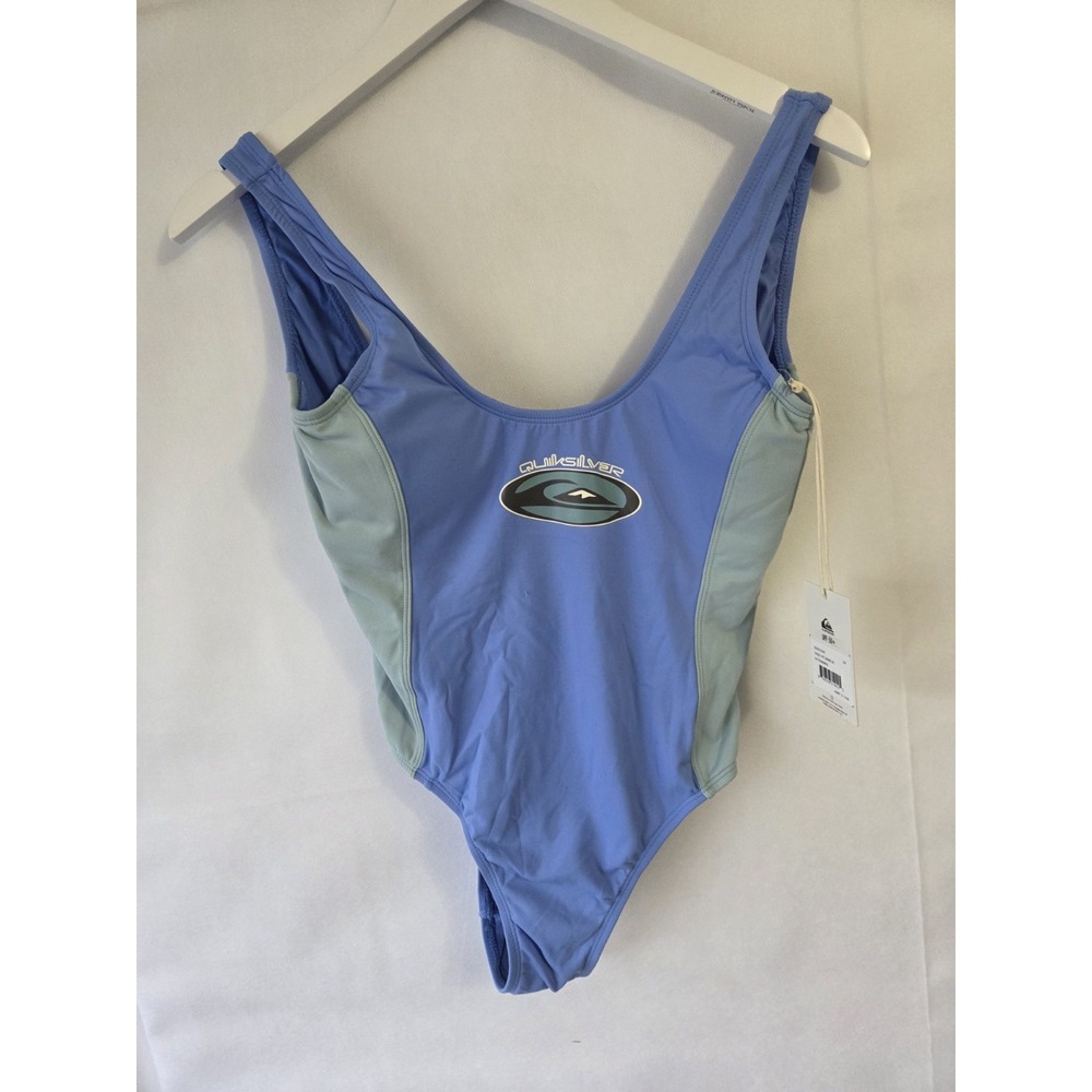 Women's Quiksilver  Stoked Logo Color Block One Piece Swimsuit,  Size Small, NWT